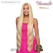 Vanessa Honey Brazilian Human Hair Blend Lace Front Wig - TDHB MINAJY 45